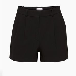 Babaton Aritzia Pleated Shorts